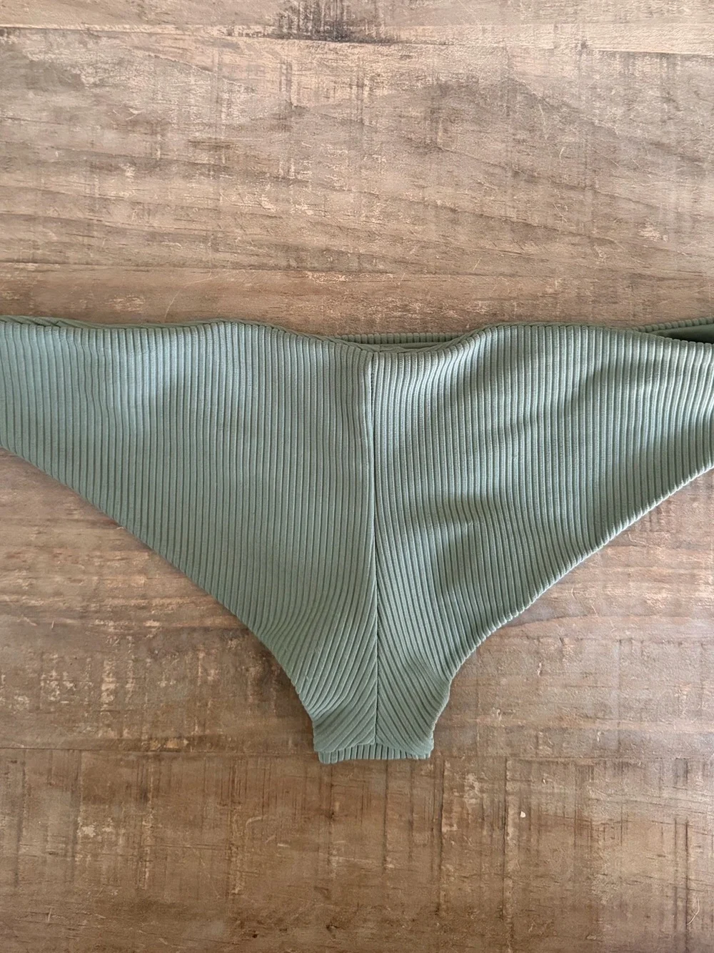 Frankie’s Ribbed Olive Green Bikini